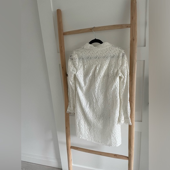 Cute white lacy mini dress XS - Picture 6 of 6